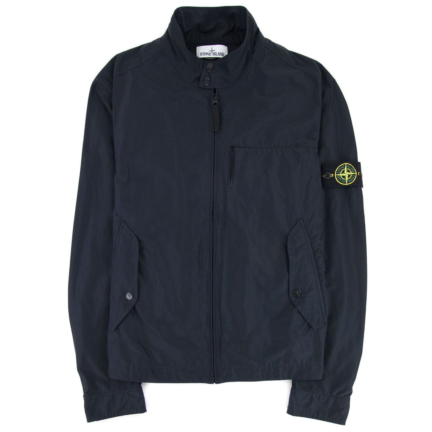 Stone Island Micro Reps Biker Jacket Navy