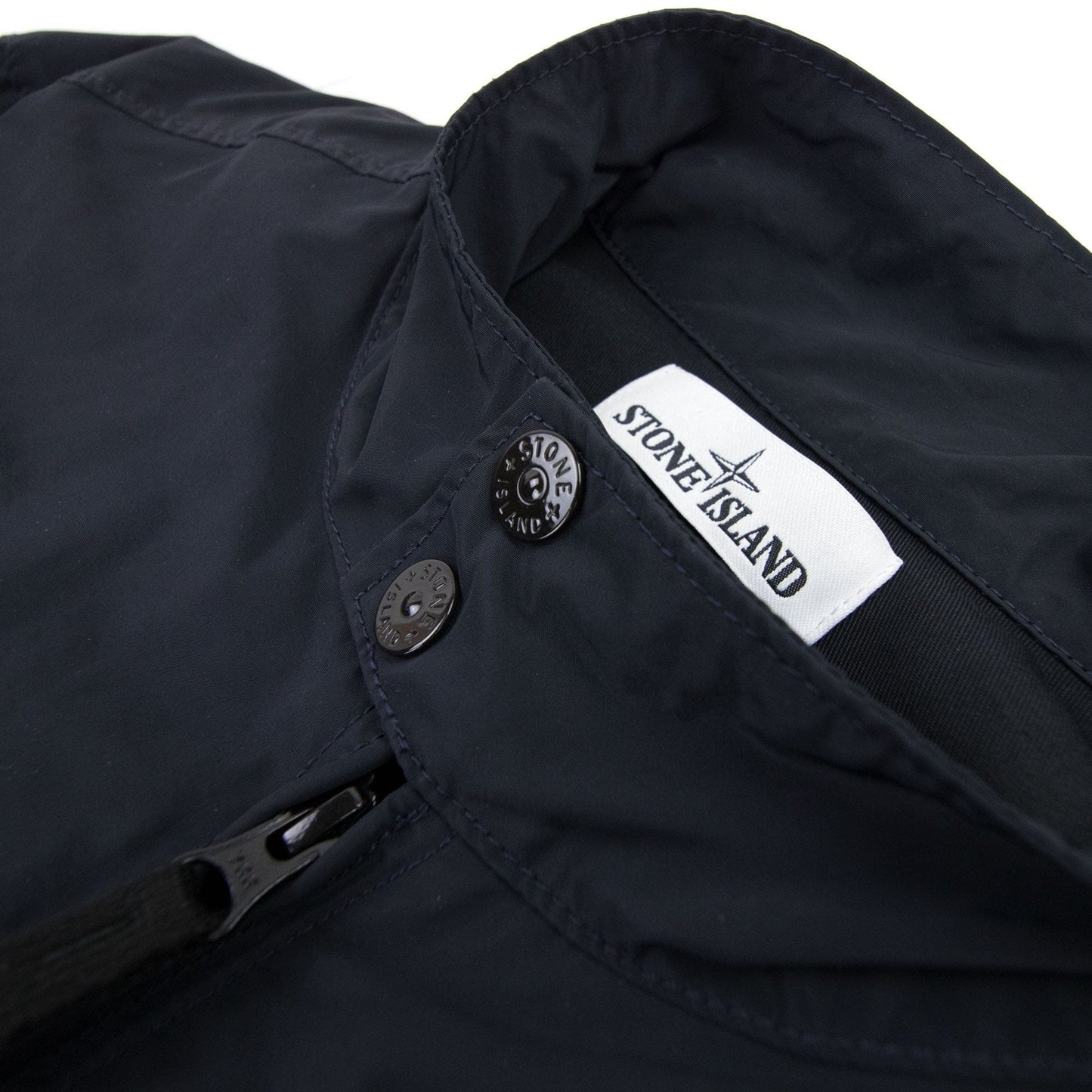 Stone Island Micro Reps Biker Jacket Navy