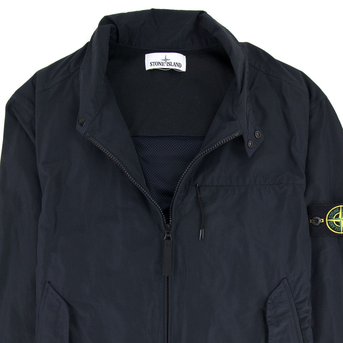 Stone Island Micro Reps Biker Jacket Navy