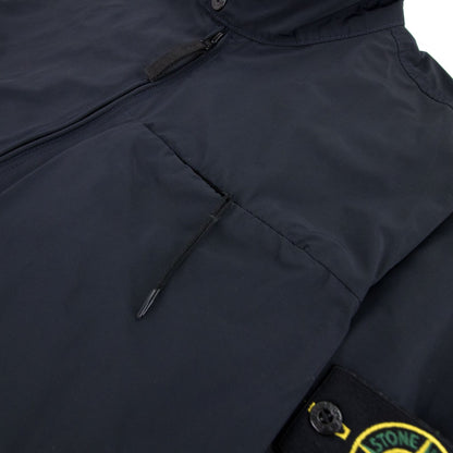Stone Island Micro Reps Biker Jacket Navy