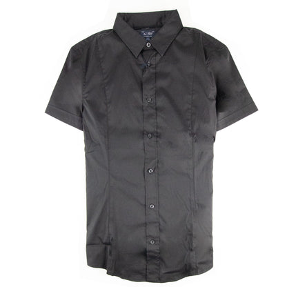 Armani Jeans Collar Aj Logo S/s Shirt Black