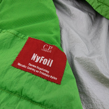 Cp Company Nyfoil Half Zip Jacket Green