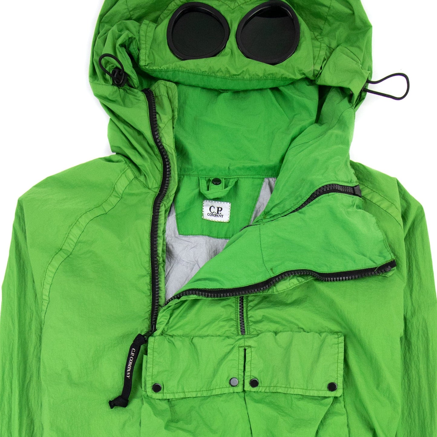 Cp Company Nyfoil Half Zip Jacket Green