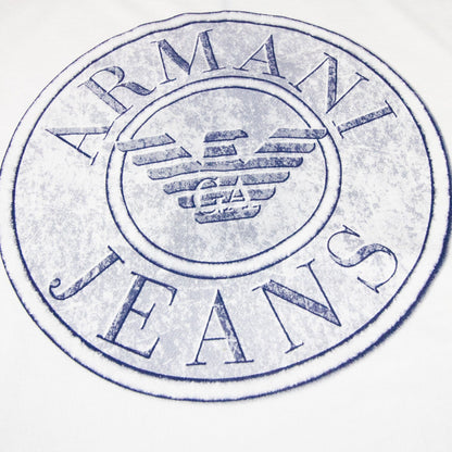 Armani Jeans Circle Logo S/s T Shirt Off White