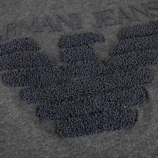 Armani Jeans Eagle Logo L/s T Shirt Grigio Grey
