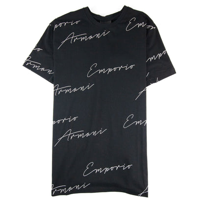 Emporio Armani Signiture Logo T Shirt Black