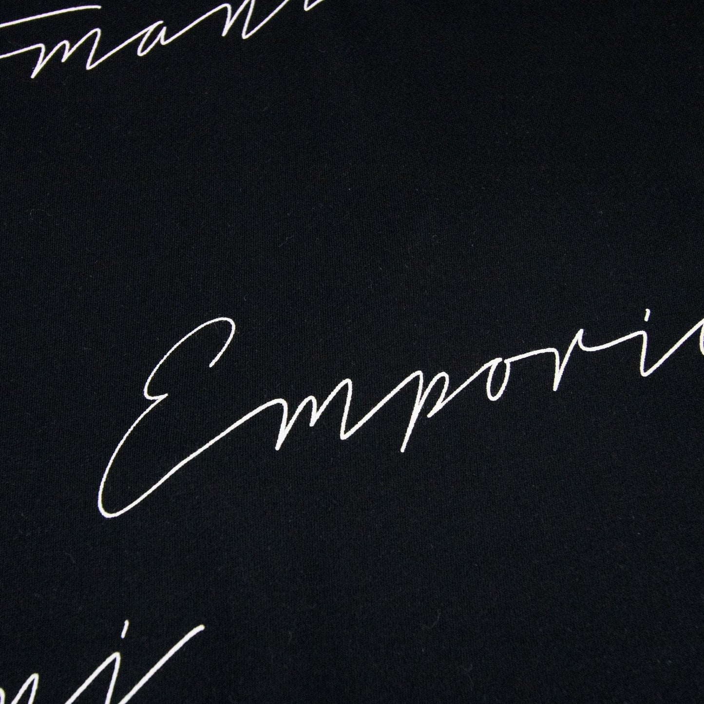 Emporio Armani Signiture Logo T Shirt Black