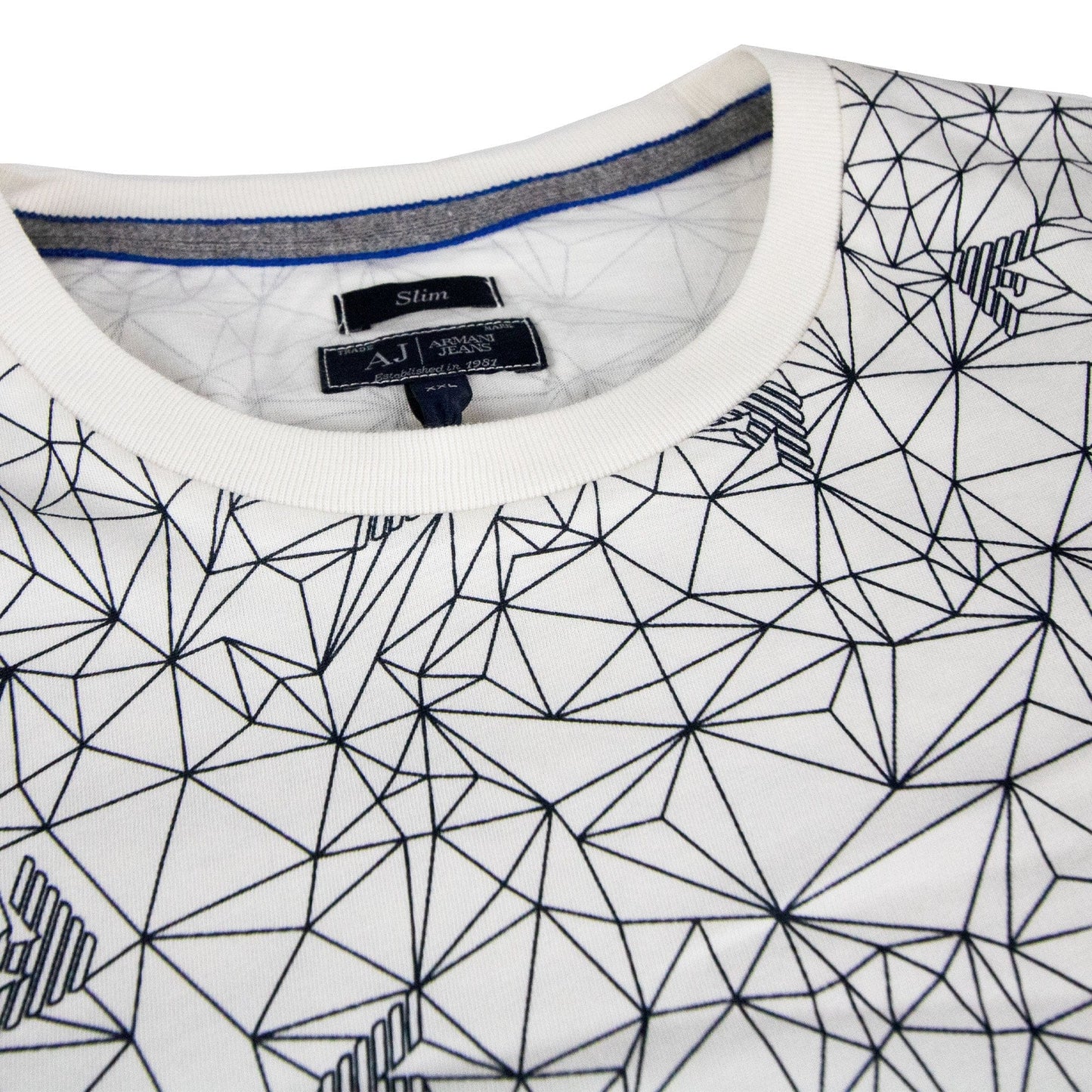 Armani Jeans Graphic Print T Shirt Fantasia