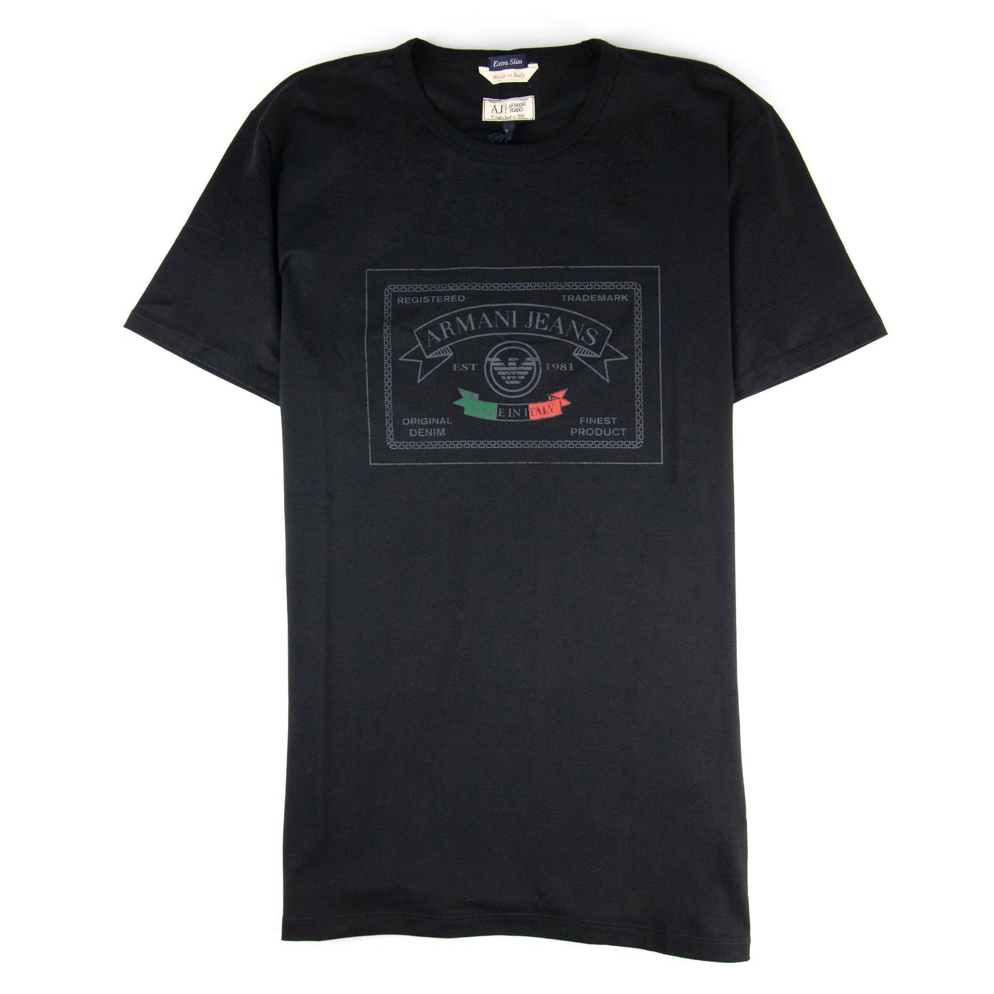 Armani Jeans Extra Slim Crewneck T Shirt Black