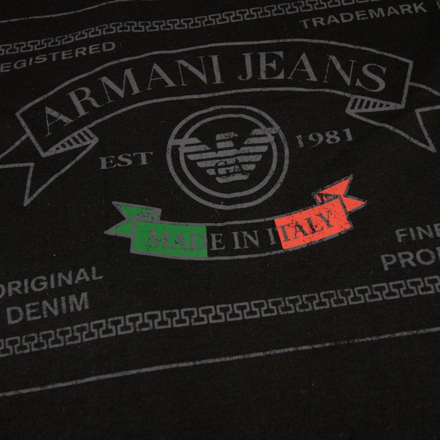 Armani Jeans Extra Slim Crewneck T Shirt Black