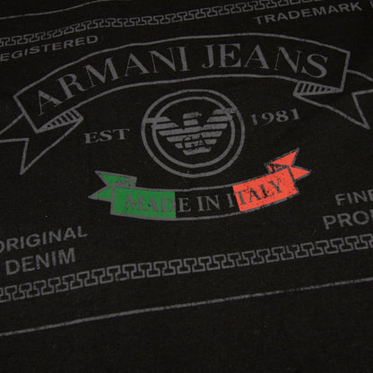 Armani Jeans Extra Slim Crewneck T Shirt Black