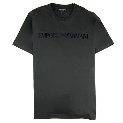 Emporio Armani Embossed Logo S/s T Shirt Black