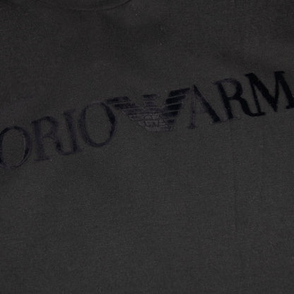 Emporio Armani Embossed Logo S/s T Shirt Black