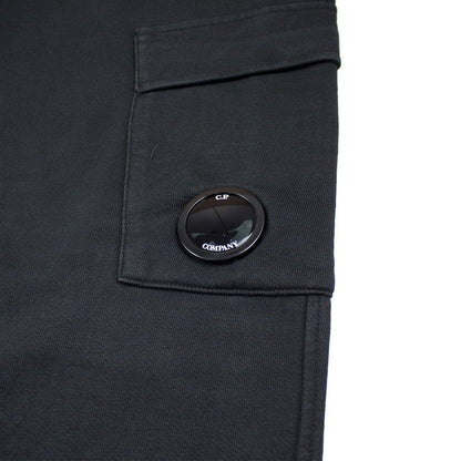 Cp Company Diagonal Fleece Bottoms Black 392