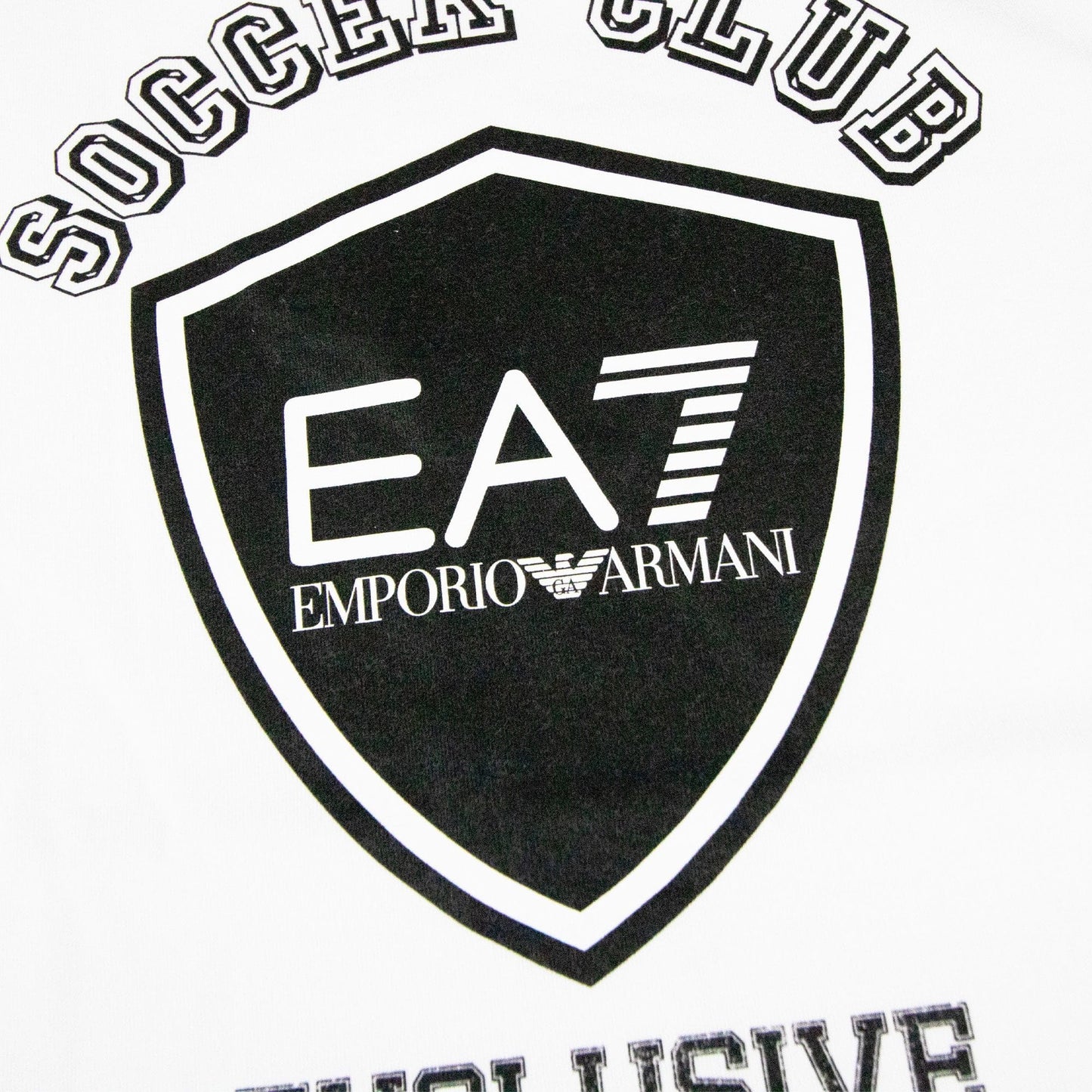 Armani Jeans Soccer Club Logo T Shirt White