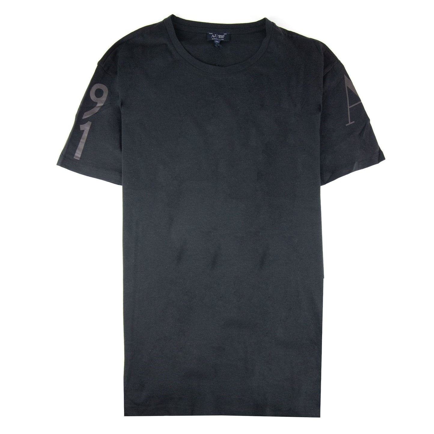 Armani Jeans Back Eagle Logo T Shirt Black