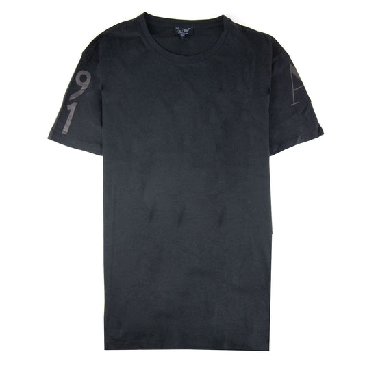 Armani Jeans Back Eagle Logo T Shirt Black