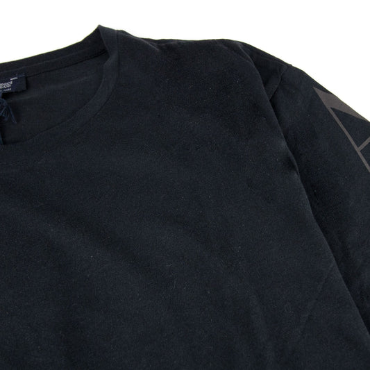 Armani Jeans Back Eagle Logo T Shirt Black