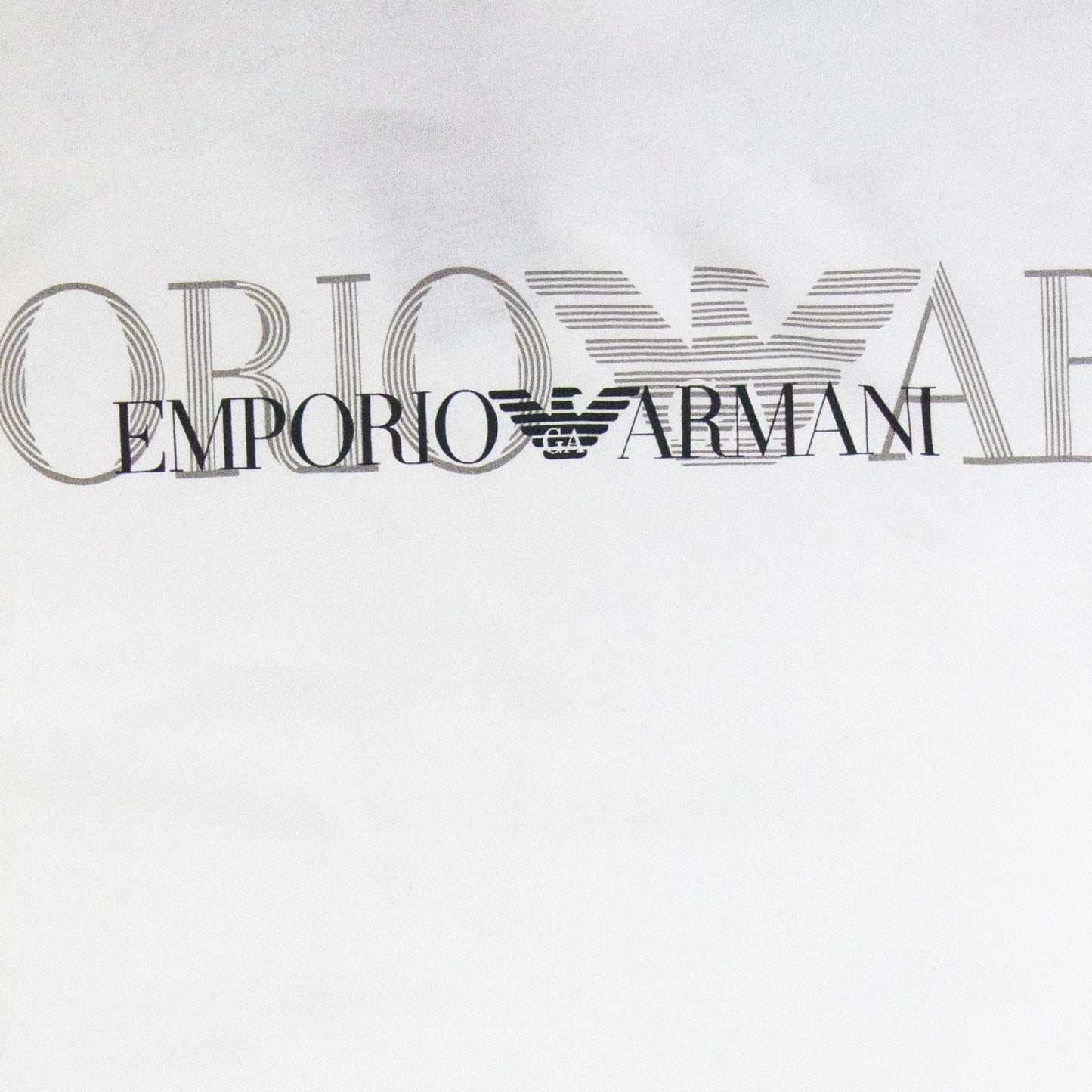 Emporio Armani Logo Print S/s T Shirt White
