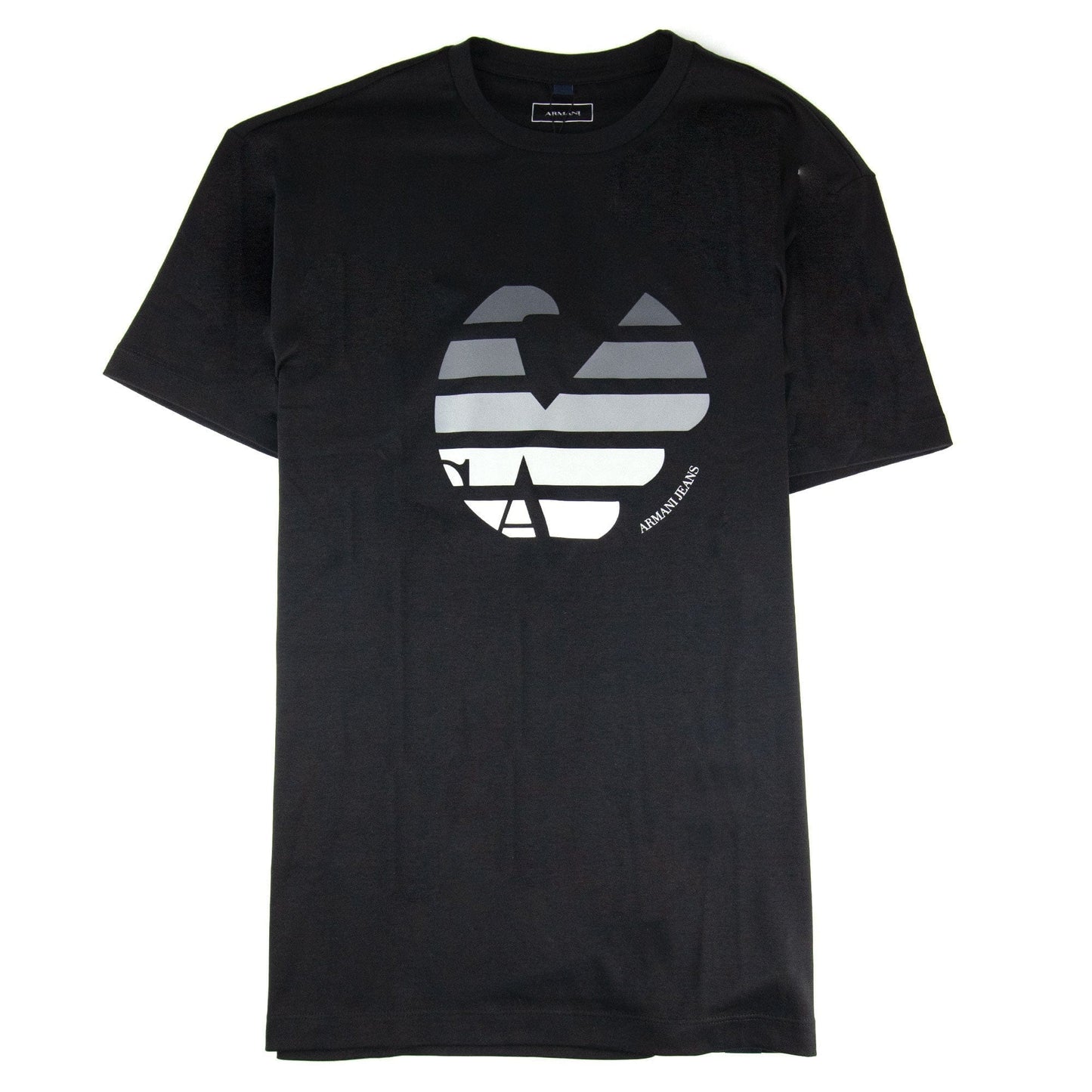 Armani Jeans Eagle Logo Printed T Shirt Black