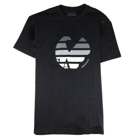 Armani Jeans Eagle Logo Printed T Shirt Black