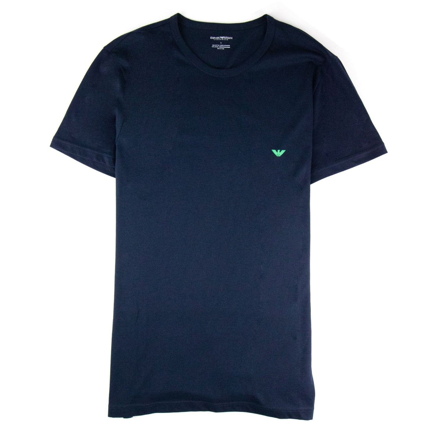 Emporio Armani Eagle Logo T Shirt Navy