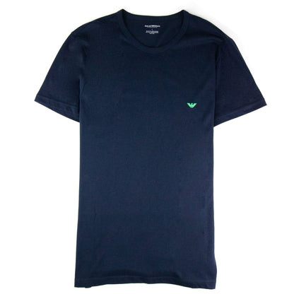 Emporio Armani Eagle Logo T Shirt Navy