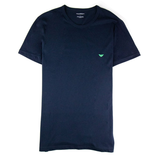 Emporio Armani Eagle Logo T Shirt Navy