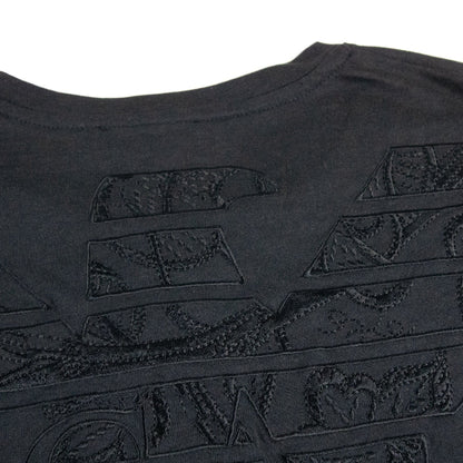 Armani Jeans Embroidered Back Logo T Shirt Black