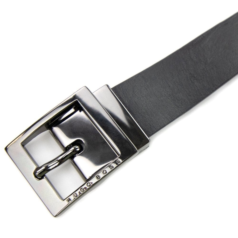 Hugo Boss Kids Reversible Leather Belt Black/blue