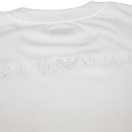 Emporio Armani Embroidered Back Logo L/s T Shirt White