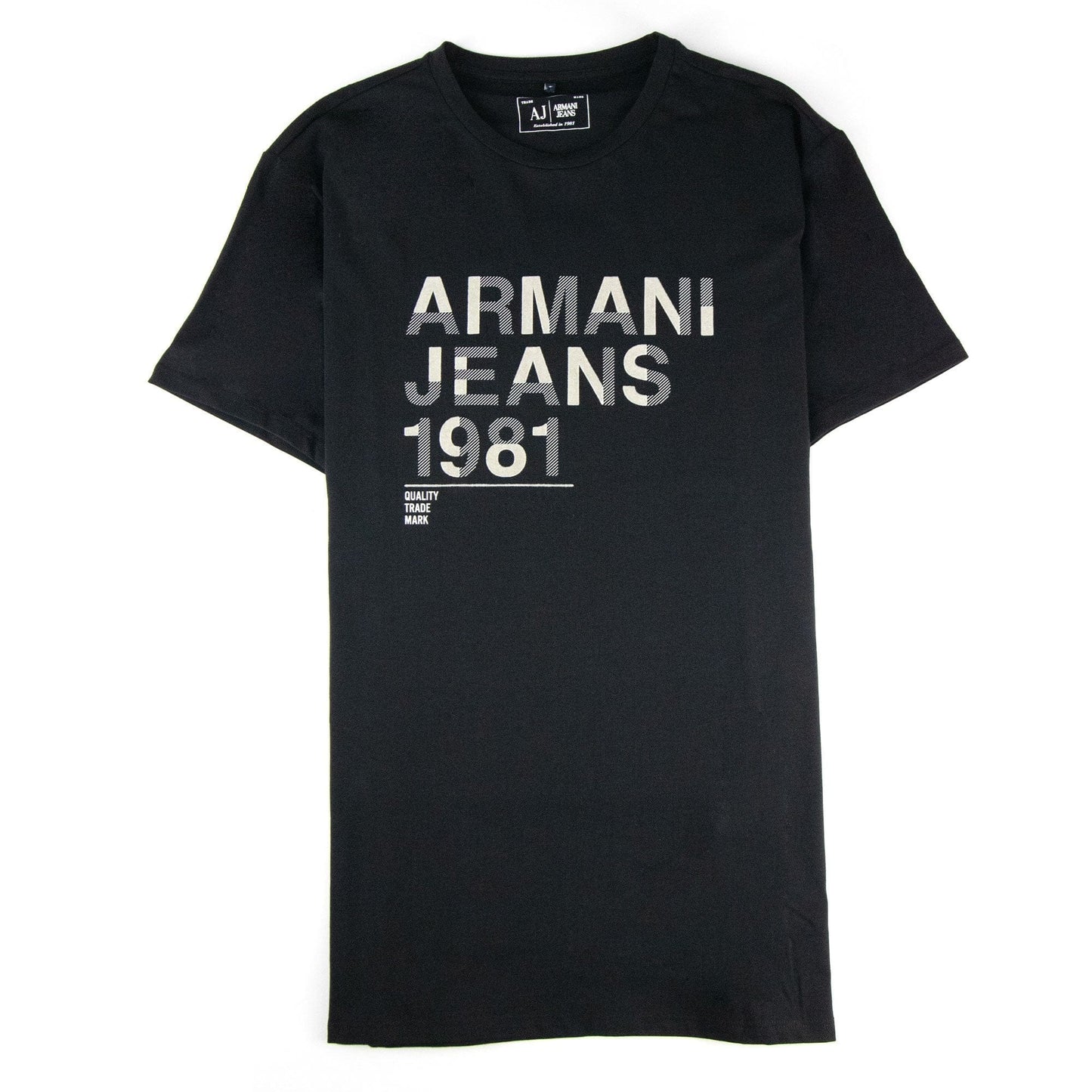 Armani Jeans 1981 Logo Crewneck T Shirt Black