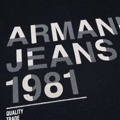 Armani Jeans 1981 Logo Crewneck T Shirt Black