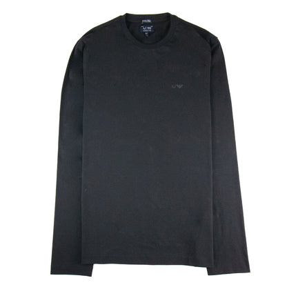 Armani Jeans Aj Eagle Logo L/s T Shirt Black