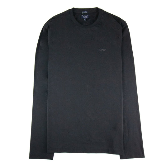 Armani Jeans Aj Eagle Logo L/s T Shirt Black