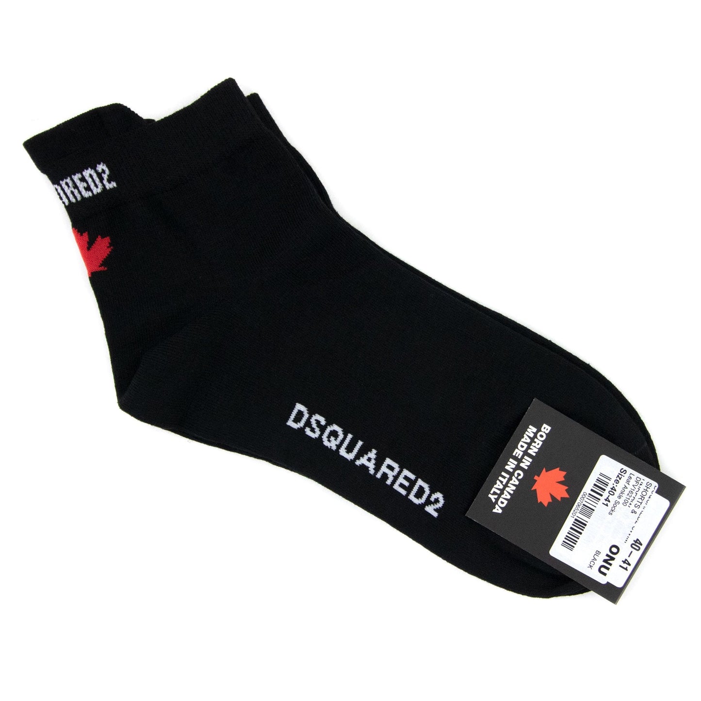 Dsquared2 Swim Shorts & Underw Leaf Ankle Socks Black