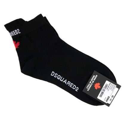Dsquared2 Swim Shorts & Underw Leaf Ankle Socks Black