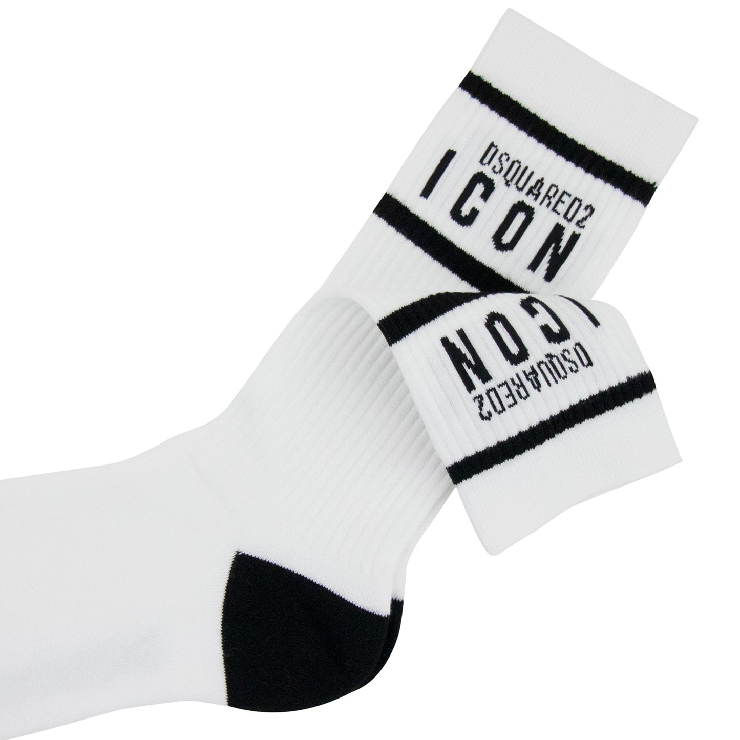 Dsquared2 Swim Shorts & Underw Dsquared Icon Mid Socks White