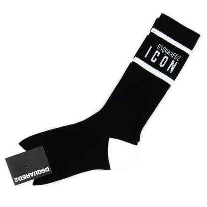 Dsquared2 Swim Shorts & Underw Dsquared Icon Mid Socks Black