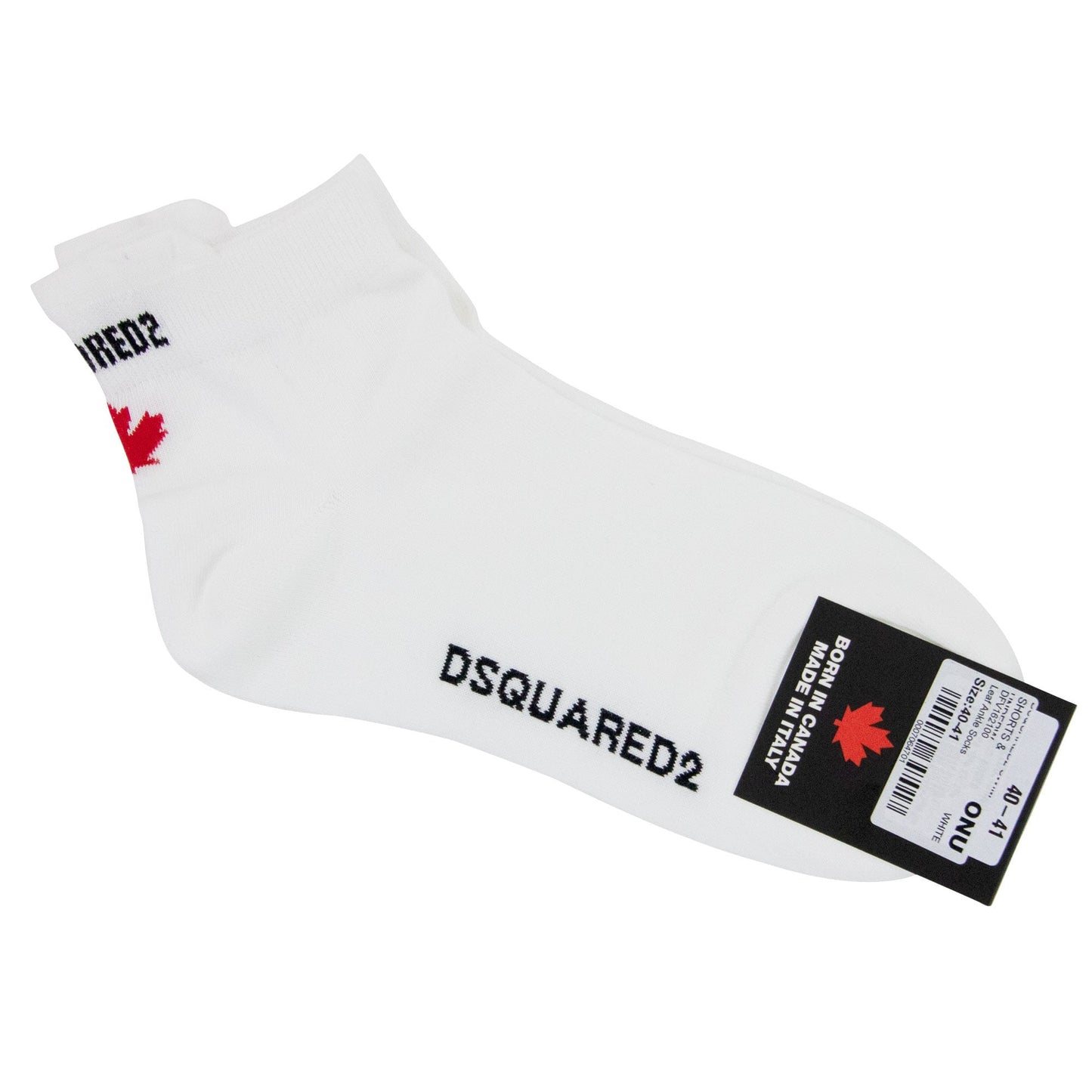 Dsquared2 Swim Shorts & Underw Leaf Ankle Socks White