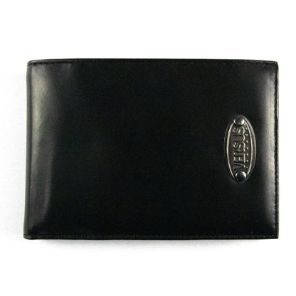 Versace Versus Metal Logo Leather Wallet Black