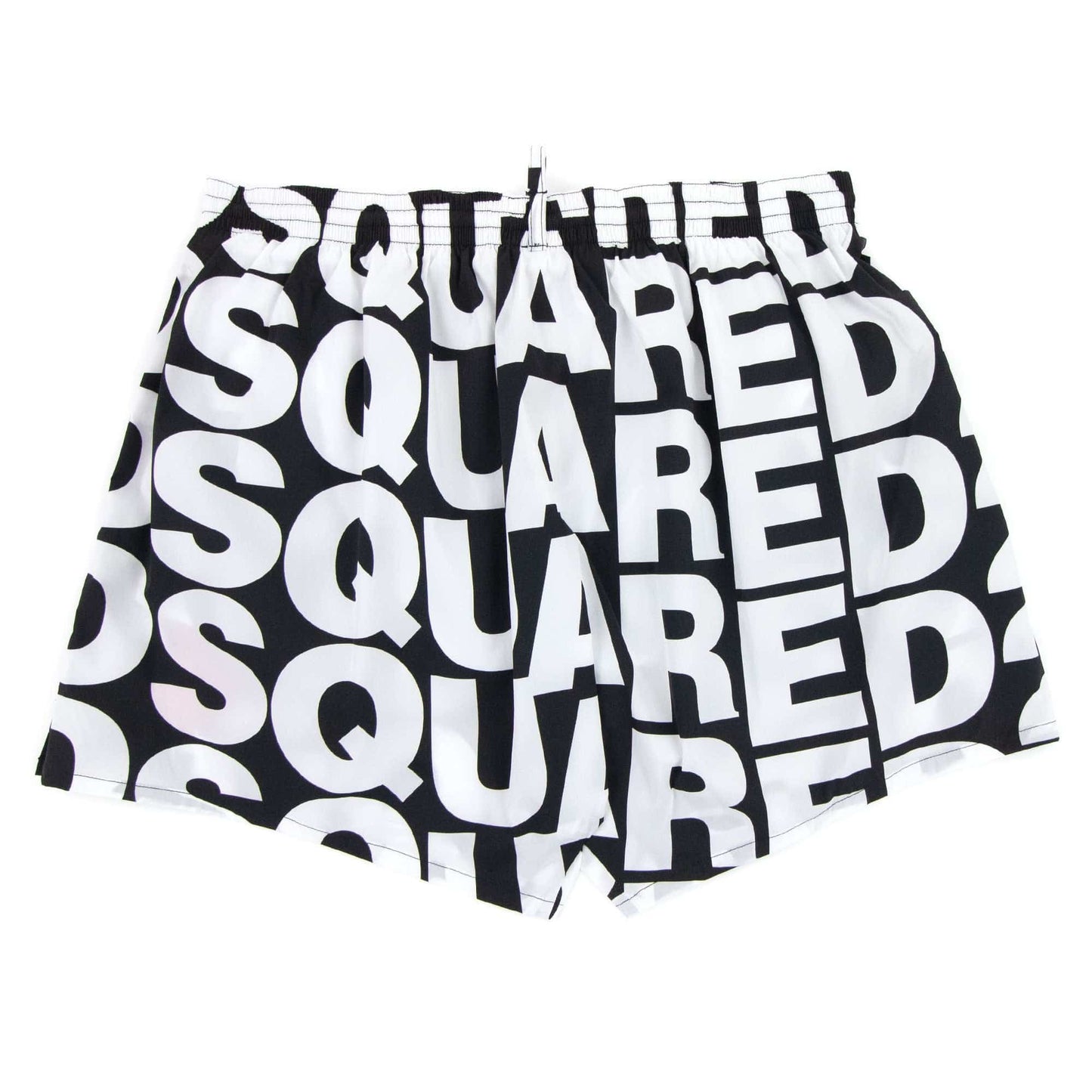 Dsquared2 Swim Shorts & Underw D2 Print Logo Swim Shorts Black/white