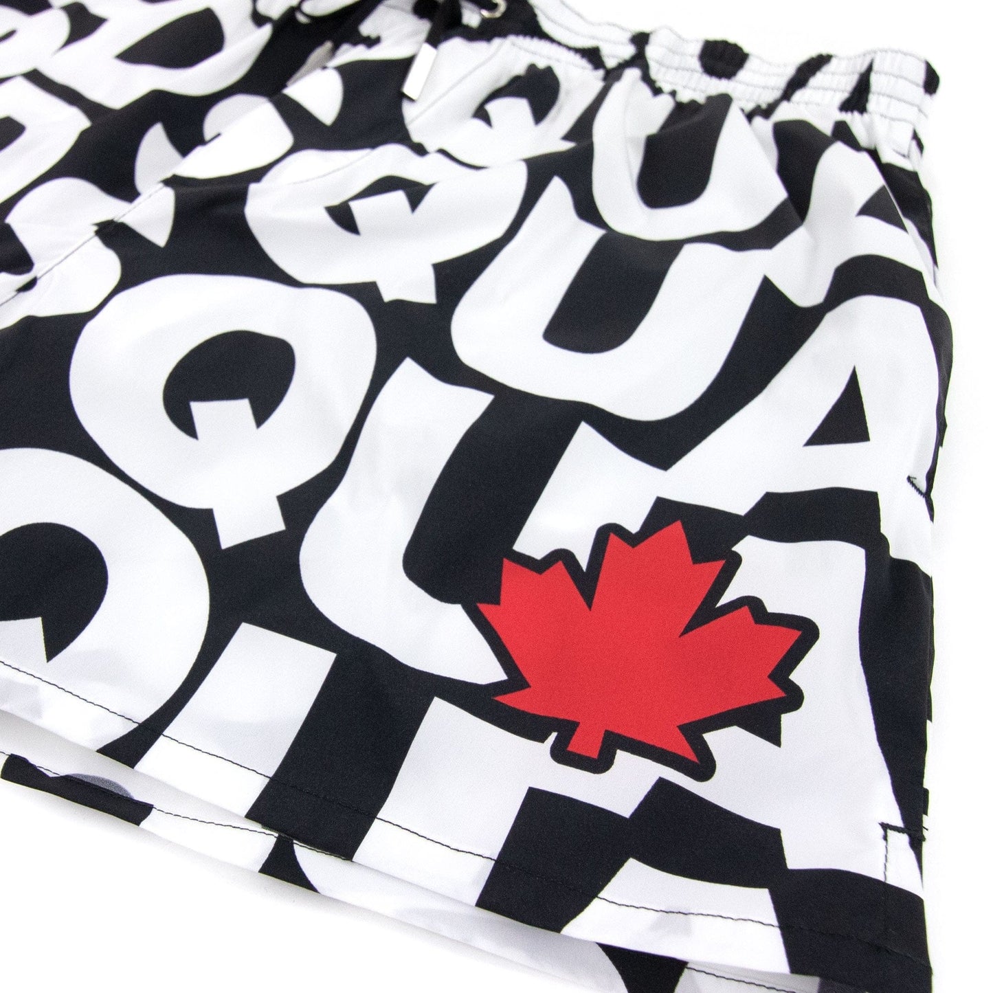 Dsquared2 Swim Shorts & Underw D2 Print Logo Swim Shorts Black/white