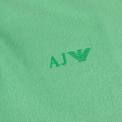 Armani Jeans Aj Eagle Chest Logo S/s Polo Verde Green