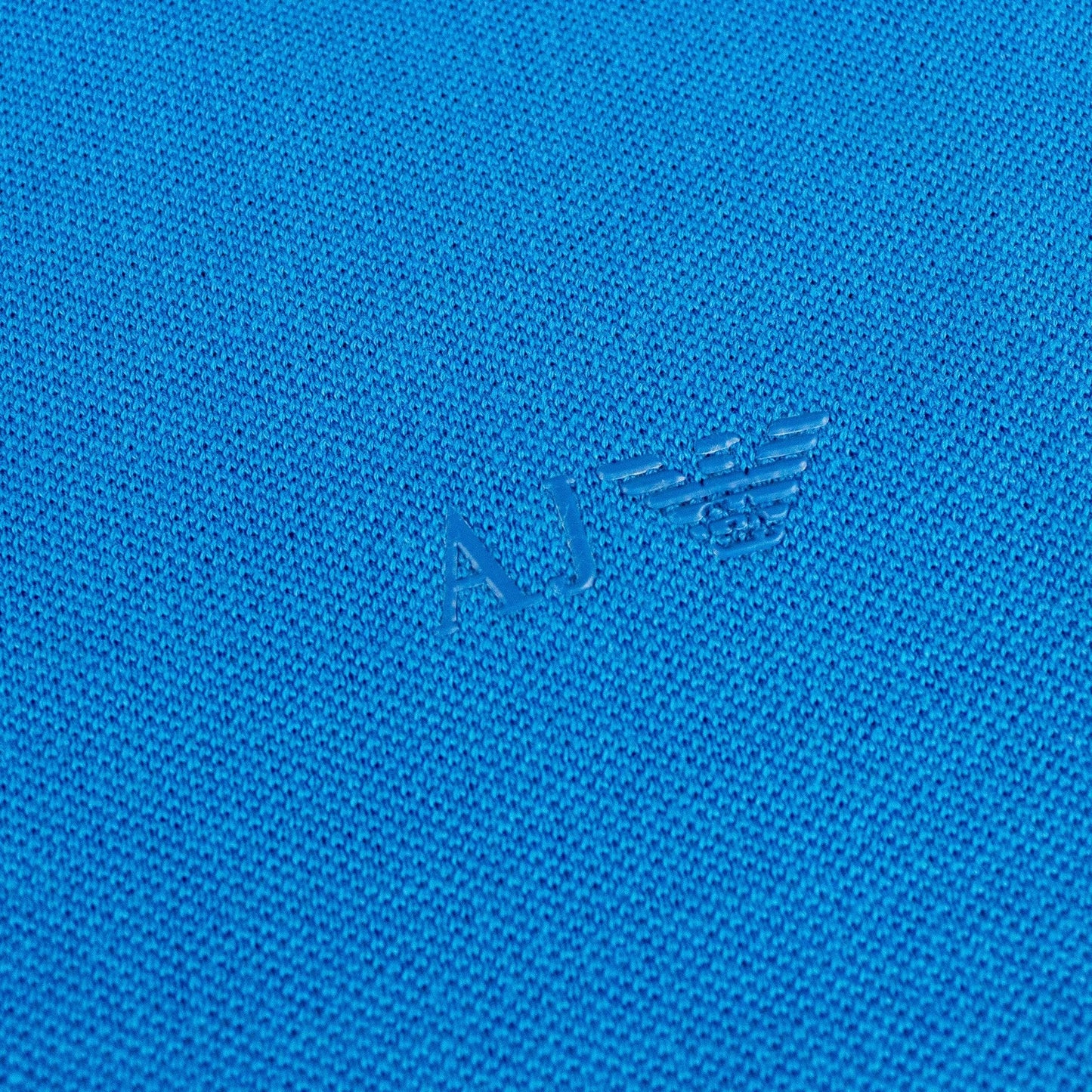 Armani Jeans Aj Eagle Chest Logo S/s Polo Blue