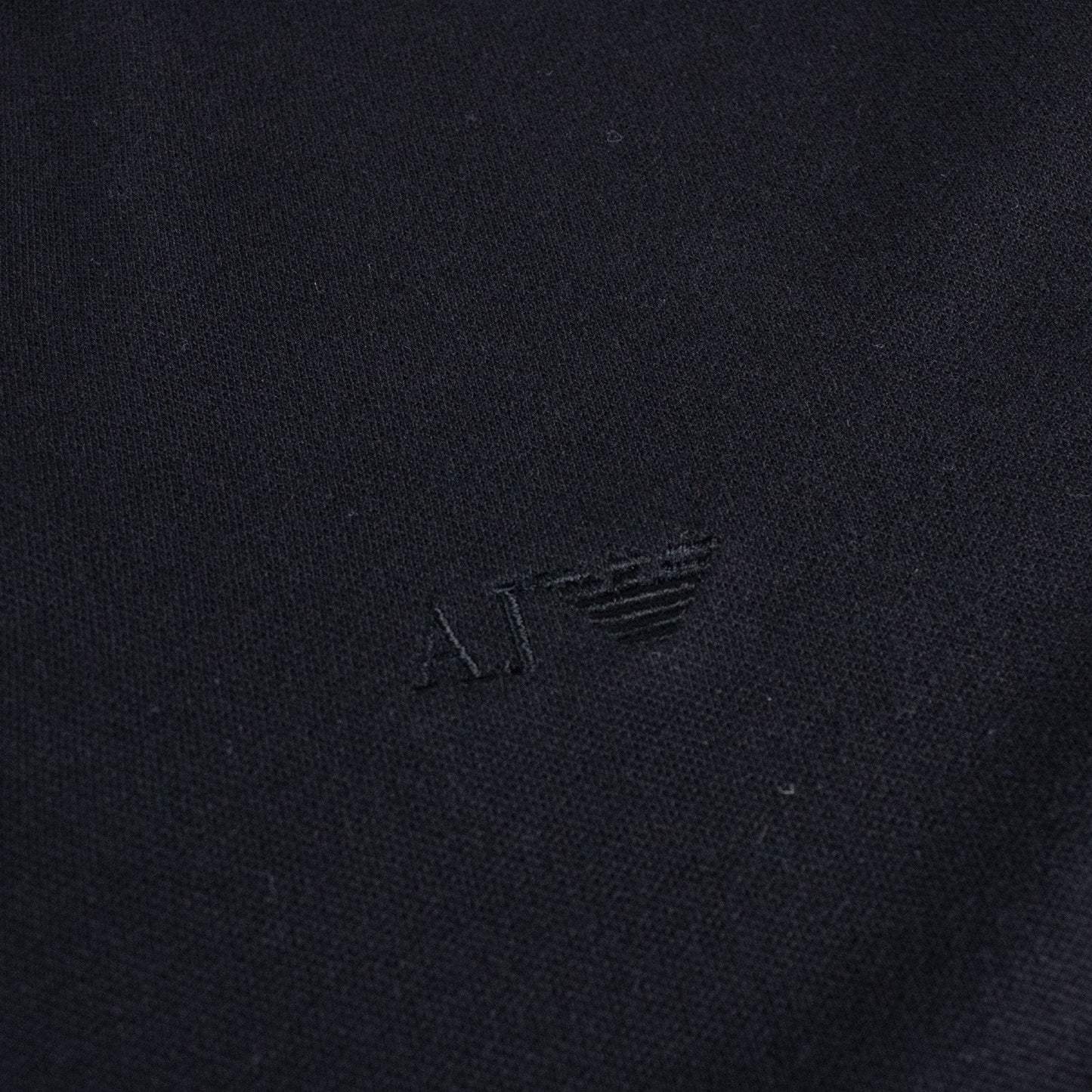 Armani Jeans Aj Embossed Logo L/s Polo Black