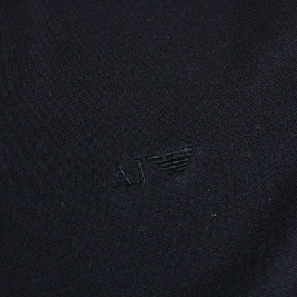 Armani Jeans Aj Embossed Logo L/s Polo Black