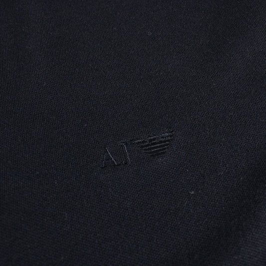 Armani Jeans Aj Embossed Logo L/s Polo Black