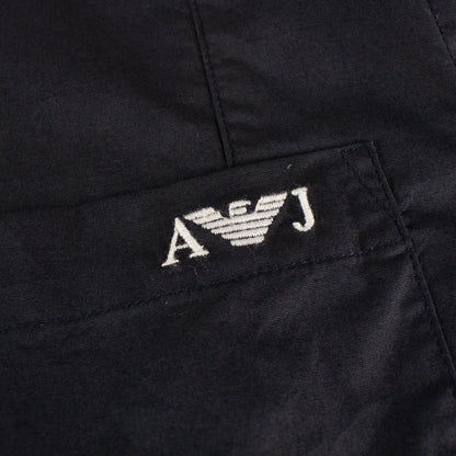 Armani Jeans Aj Embroidered Logo S/s Shirt Navy