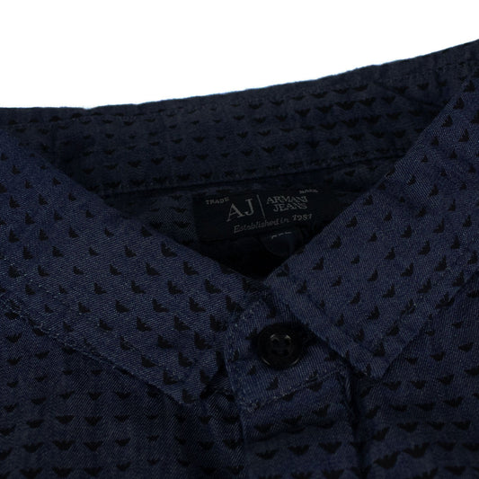 Armani Jeans All Over Eagle Logo Printed Shirt Fantasia